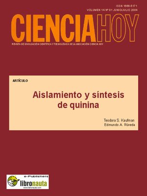 cover image of Aislamiento y síntesis de quinina
